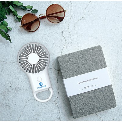 Mini Portable Handheld Fan Battery Operated Small Personal 3-Speed Adjustable USB Rechargeable Fan