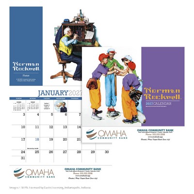 HotLine® Products Norman Rockwell Appointment Calendar - Stapled