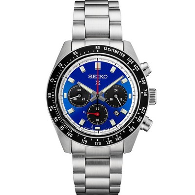 Seiko Prospex Speedtimer SS Solar Chrono Blue Dial U.S. SE Watch