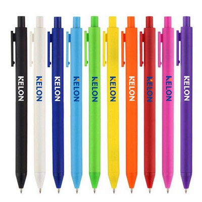 Pure Retractable Soft-Touch Click Gel Ballpoint Pen