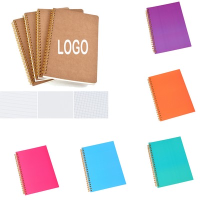 A5 Cowhide Coil Notebook