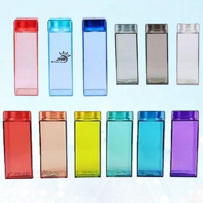Square Plastic Water Bottle