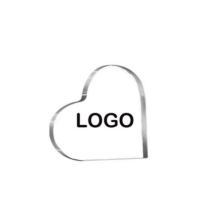 Transparent-Heart Shaped Acrylic Ornament