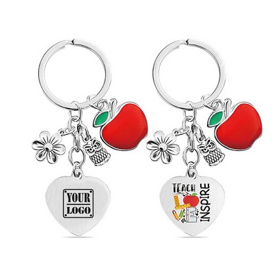 Heart Shaped Teacher Keychain