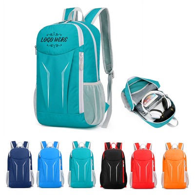 Folding Backpack w/ Storage Pouch