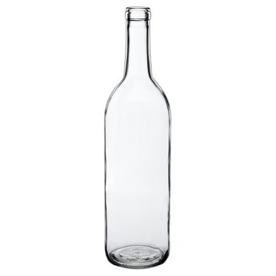 Wine Bottle-shaped Glass Water Bottle - Double Transparent