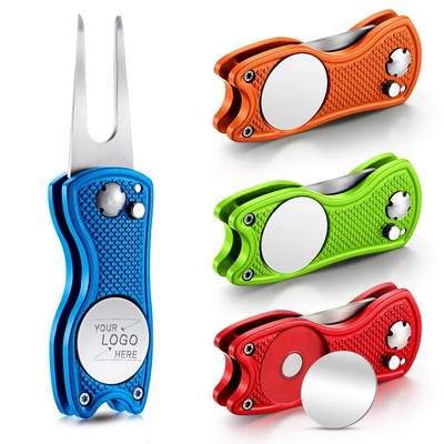 Golf Ball Marker and Divot Repair Tool