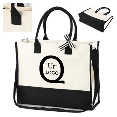 Large-Capacity Commuter Canvas Bag