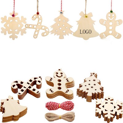 Handcrafted Wooden Christmas Tree Ornaments