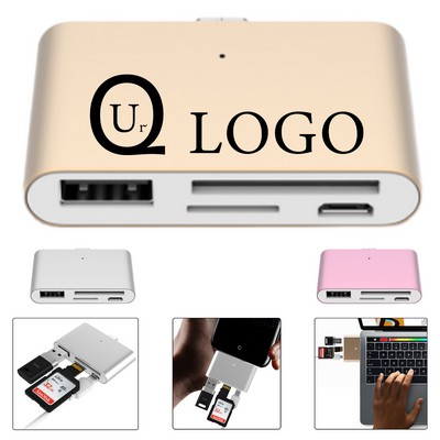 Type-C Small Card Reader Adapter Hub