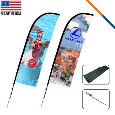 10' Glita Single-Sided Straight Flag