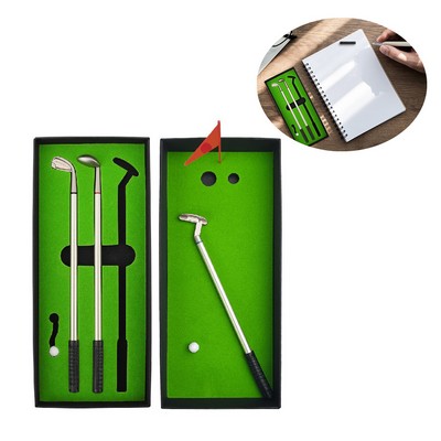 Desktop Golf Ballpoint Pen Set