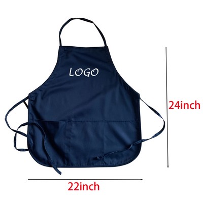 Medium Length Apron w Three Pockets