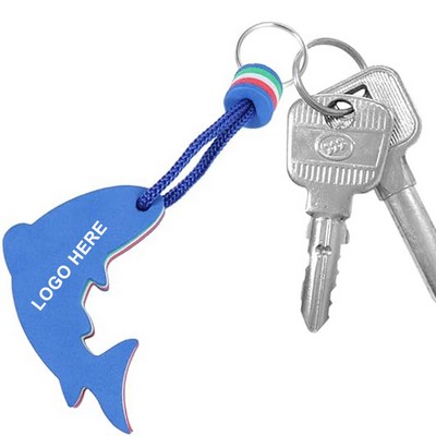 Dolphin Floating Keyring