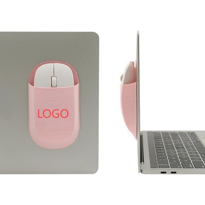 Adhesive Elastic Fabric Laptop Accessory Storage Pouch