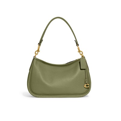 COACH Soft Pebble Leather Cary Crossbody - Moss/Brass
