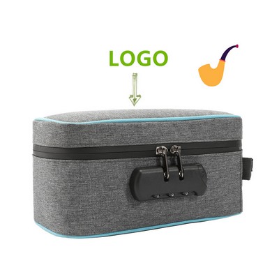Odor-Proof Tobacco Bag w/Combination Lock and Detachable Divider