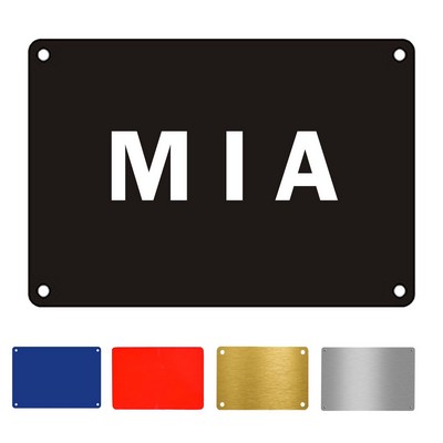 Customizable Aluminum Blank Sign for Office and Business