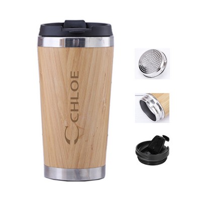 Bamboo Tumbler With Lid