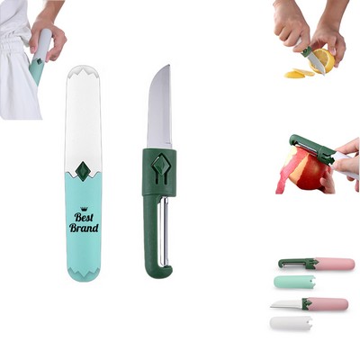 2-In-1 Fruit Knife Set With Peeler