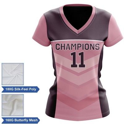 Women's Lightweight Sublimation Football Fanwear Jersey - Interlock with Me