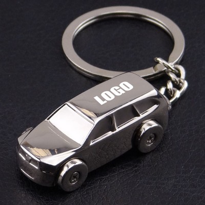 Jeep Shaped Keychain with Durable Split Ring Attachment
