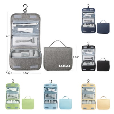 Travel Foldable Toiletry Bag With Hook