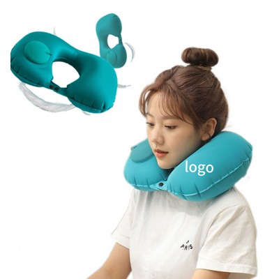 Press And Inflate U-Shaped Pillow