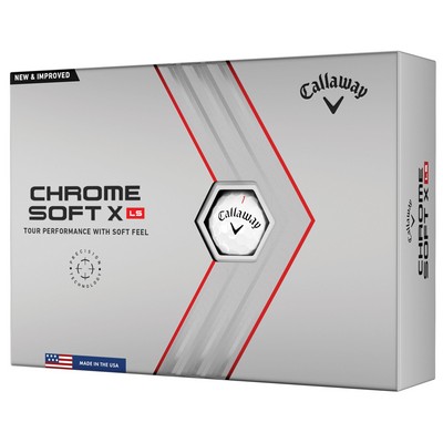 Callaway Chrome Soft X Ls 22 White Golf Balls - 1 Dozen