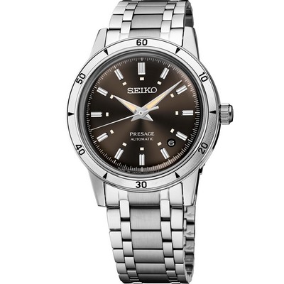 Seiko Watch Presage Style 60S Ss Automatic Brown Dial