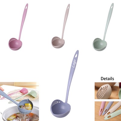 2-in-1 Long-Handled Soup And Strainer Spoon