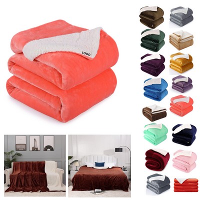 Nanpiper King Sherpa Fleece Blanket