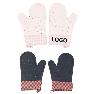 Silicone Insulated Gloves Long Two Fingers Anti-Scalding