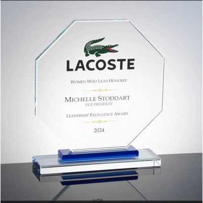 Gemini Octagon Double Base Award (6.3" x 7.16" x 2")