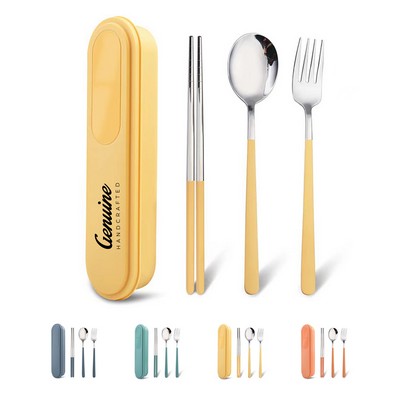 Portable Stainless Steel Tableware Set