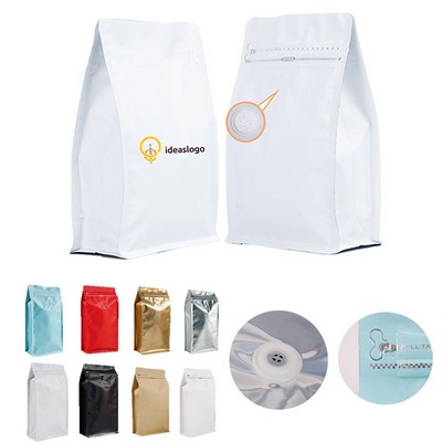 Stand Up Bag Flat Bottom Pouch with Air Release Valve