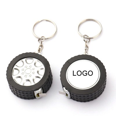 Retractable Tire Tape Measure with Key Chain