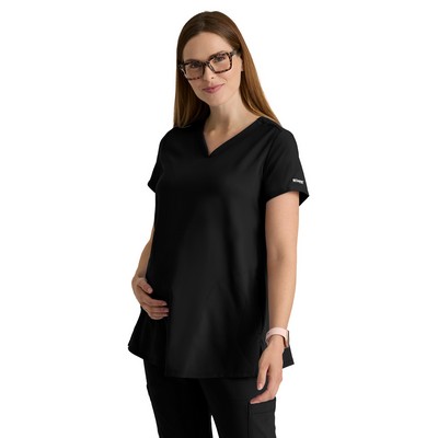 Grey's Anatomy Evolve Stretch - Women's Two-Pocket Promise Maternity Scrub Top