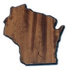 Walnut Finish State Plaque