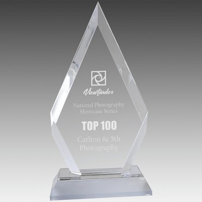 Frosted Base Diamond Impress Acrylic