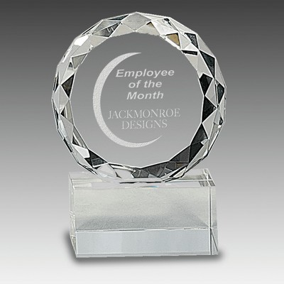 Facet Crystal on Pedestal Base