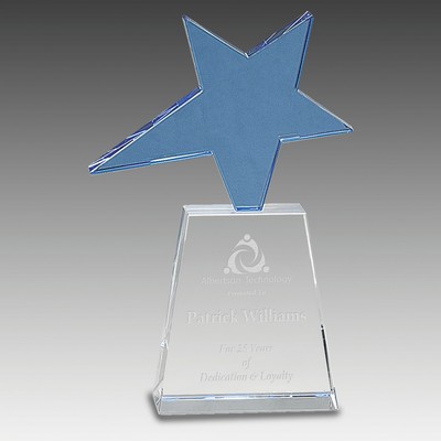 Crystal Star on Pedestal Base