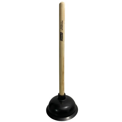 Durable Wooden Handle Toilet Plunger with Strong Suction