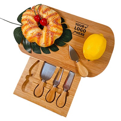 Bamboo Cheese Board Set