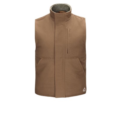 Red Kap - Safety Vest - Men's Sherpa Lined Brown Duck Vest