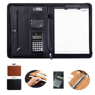 Portable Business Multifunction A4 PU Leather Briefcases