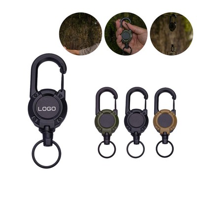 Outdoor Camping Retractable Keyring Hook