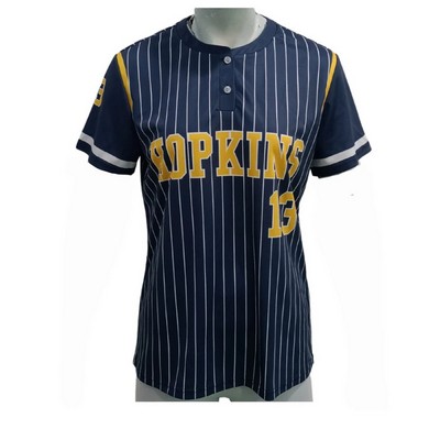 Two Button Sublimated Softball Jersey