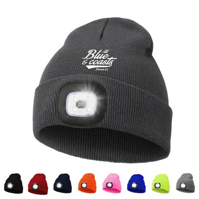 LED Knit Beanie with USB Charging
