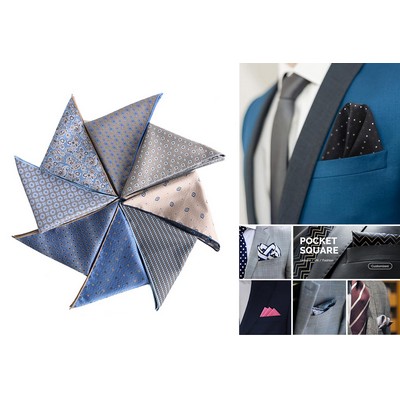 13x13" Pocket Squares for Men Mens Handkerchiefs for Wedding Business Banquet Suit Accessories